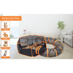 Cat Playpen with Foldable, 300cm, 2-in-1 Foldable Tunnel - product gallery image 13