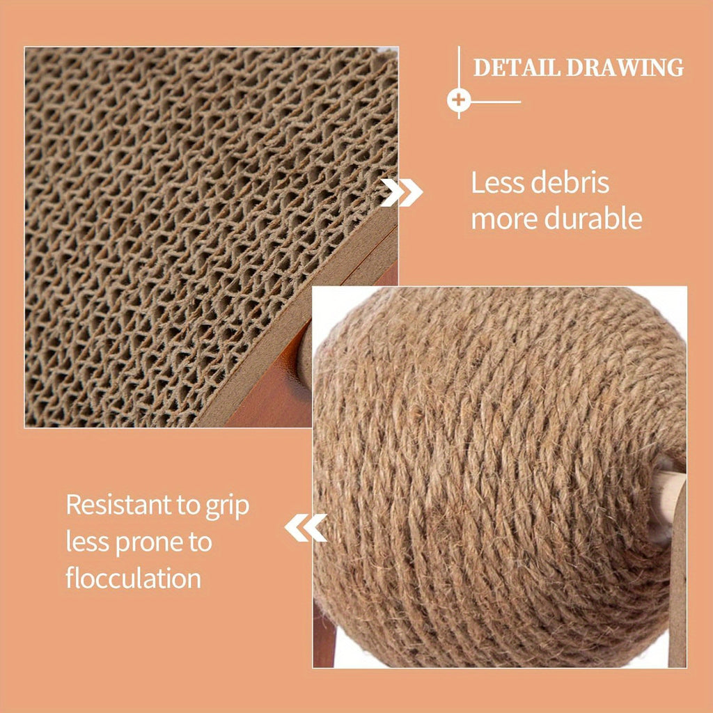 Cat Scratcher with 30CM, Board Hanging Sisal Ball Toy Durable