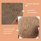 Cat Scratcher with 30cm, Scratching Board Hanging Sisal Ball - product gallery image 2