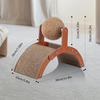 Cat Scratcher with 30cm, Scratching Board Hanging Sisal Ball - product gallery image 3