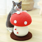 Cat Scratcher with 34*28cm/13.4*11in, Mushroom Scratching Post 28x28x34cm Cute Sisal - 34*28cm/13.4*11in option