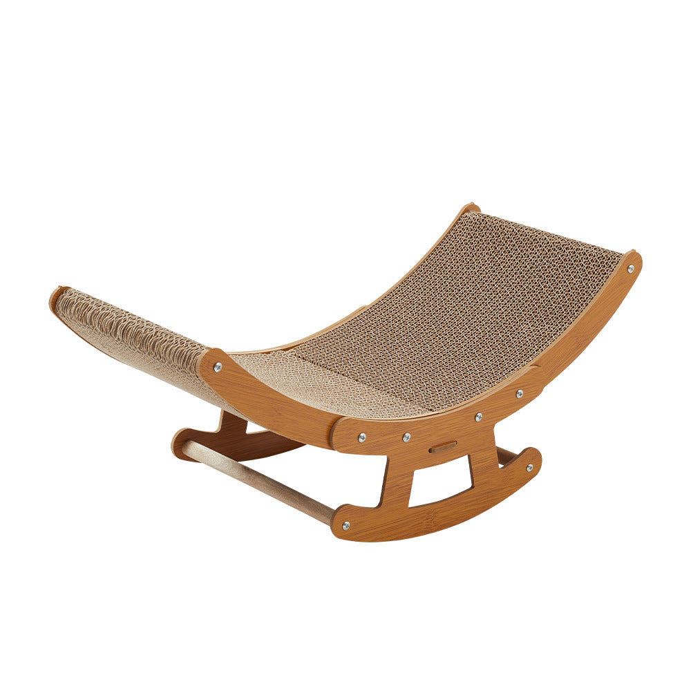 Cat Scratcher with L, Rocking Sofa, Curved Cardboard Rocking Lounge Bed 2-in-1 - product gallery image 2