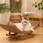 Cat Scratcher with L, Rocking Sofa, Curved Cardboard Rocking Lounge Bed 2-in-1 - product gallery image 8