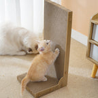 Cat Scratcher with Large, L-Shape Cardboard Pad 24x25x50cm Large Indoor - product gallery image 4