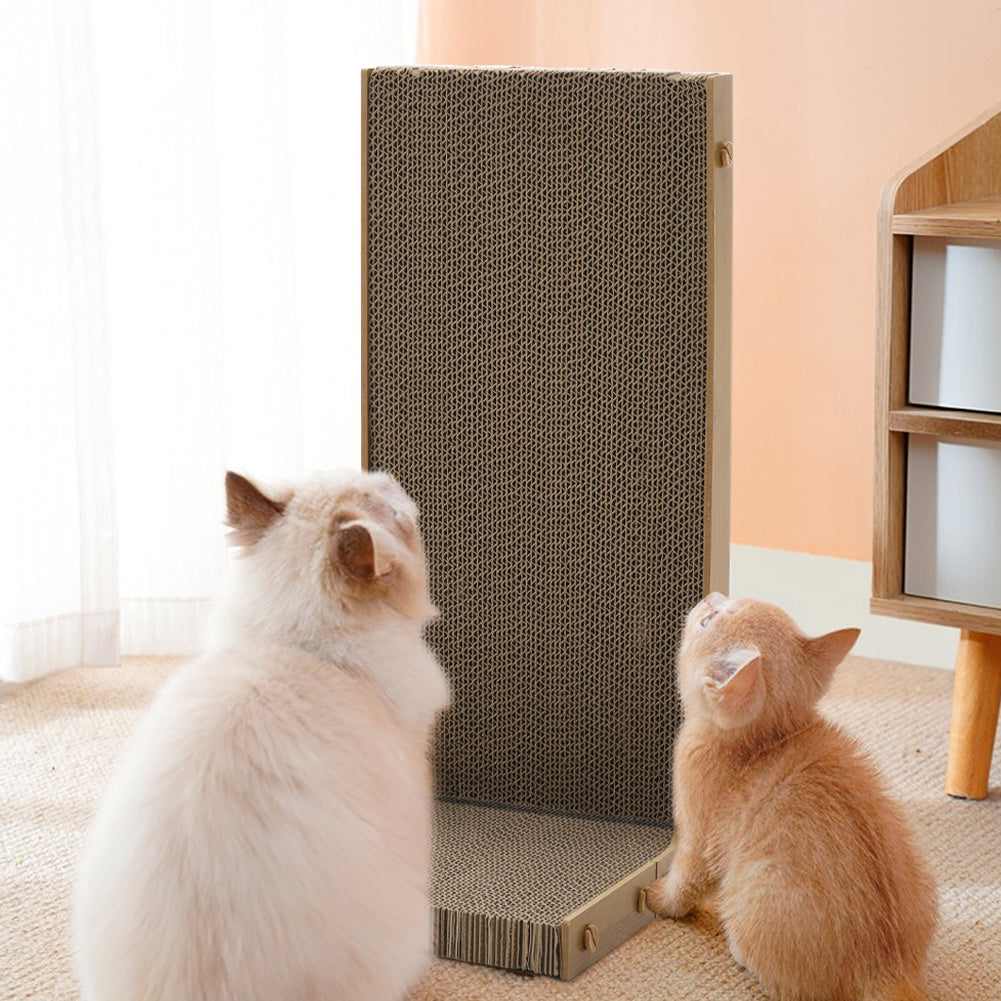 Cat Scratcher with Large, L-Shape Cardboard Pad 24x25x50cm Large Indoor - product gallery image 5