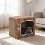 Cat Scratchers & Bed with Wood, 40*22*31cm for practical home use - product gallery image 2