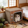 Cat Scratchers & Bed with Wood, 40*22*31cm for practical home use