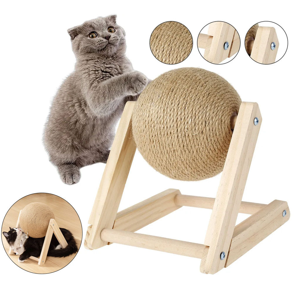 Cat Scratchers & Post with Non-Slip, Wood, 18*18*16cm - product gallery image 5