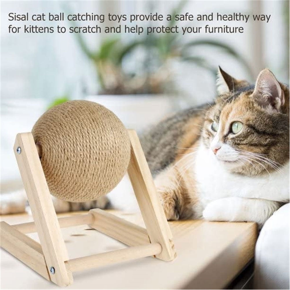 Cat Scratchers & Post with Non-Slip, Wood, 18*18*16cm - product gallery image 9