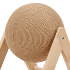 Cat Scratchers & Toy with Wood, 18*18*16cm, Sisal Ball Scratching Board Rotating Ball - product gallery image 12