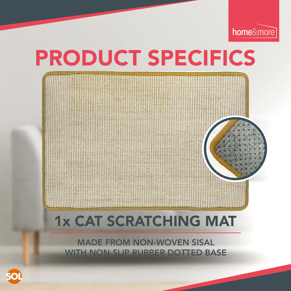 Cat Scratching Mats & Pad with Foldable, Non-Slip, Wood - product gallery image 3