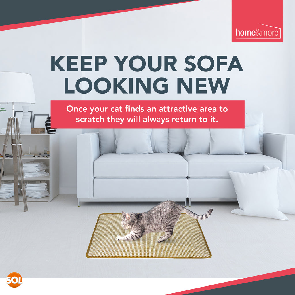 Cat Scratching Mats & Pad with Foldable, Non-Slip, Wood - product gallery image 4