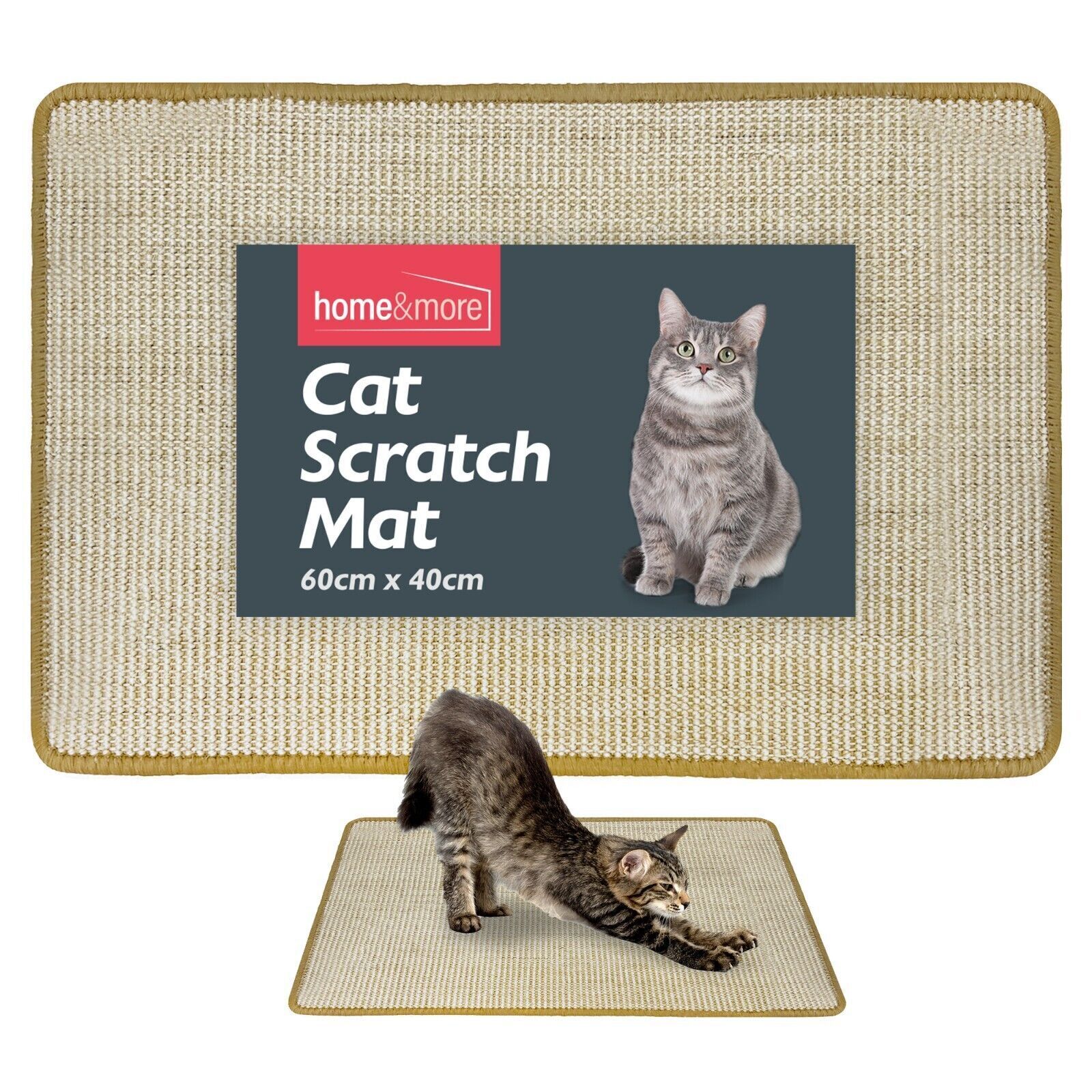 Cat Scratching Mats & Pad with Foldable, Non-Slip, Wood