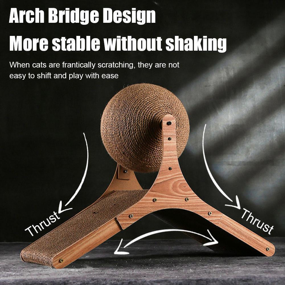 Cat Scratching Post with 35*15*26cm, Sisal Scratcher Ball Stylish Vertical - product gallery image 4