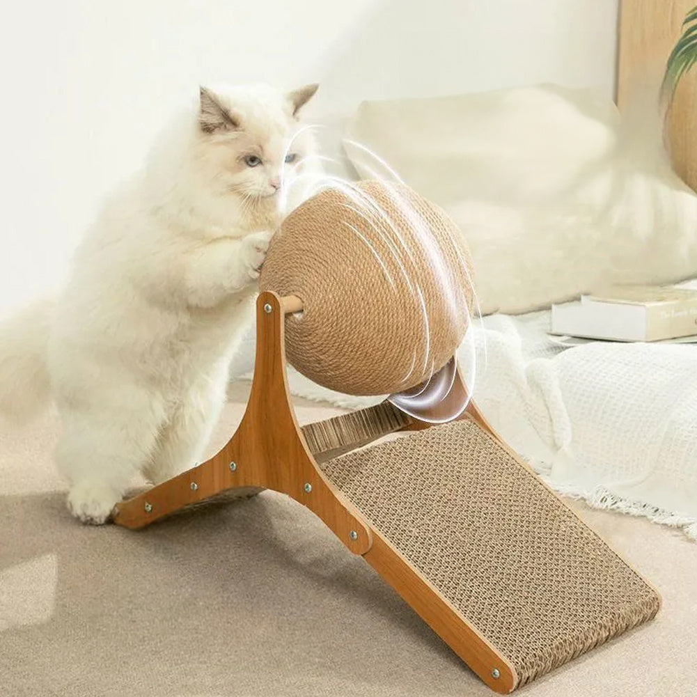 Cat Scratching Post with 35*15*26cm, Sisal Scratcher Ball Stylish Vertical - product gallery image 5