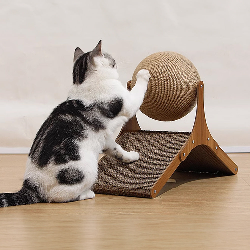 Cat Scratching Post with 35*15*26cm, Sisal Scratcher Ball Stylish Vertical - product gallery image 6