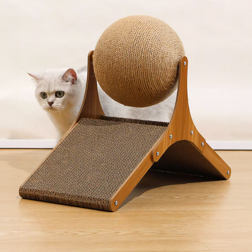 Cat Scratching Post with 35*15*26cm, Sisal Scratcher Ball Stylish Vertical - product gallery image 7