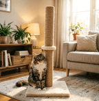 Cat Scratching Post with 62cm, Tall Sisal Pole Scratcher Sturdy Furniture - product gallery image 12
