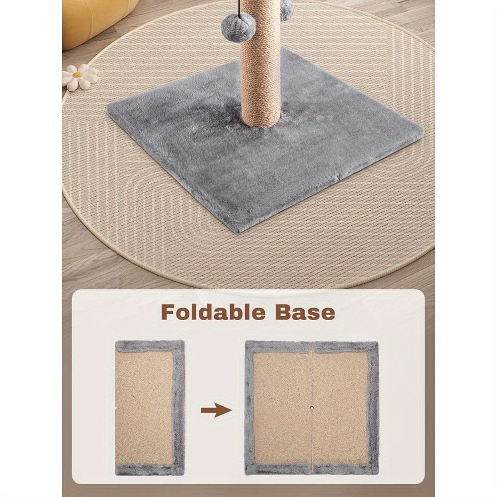 Cat Scratching Post with Easy Assembly, 74cm, 4 Toy Ball - product gallery image 8
