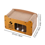 Cat Scratching Posts & Board with 56*30*30cm, Cardboard Scratcher Box Double Layer - product gallery image 2