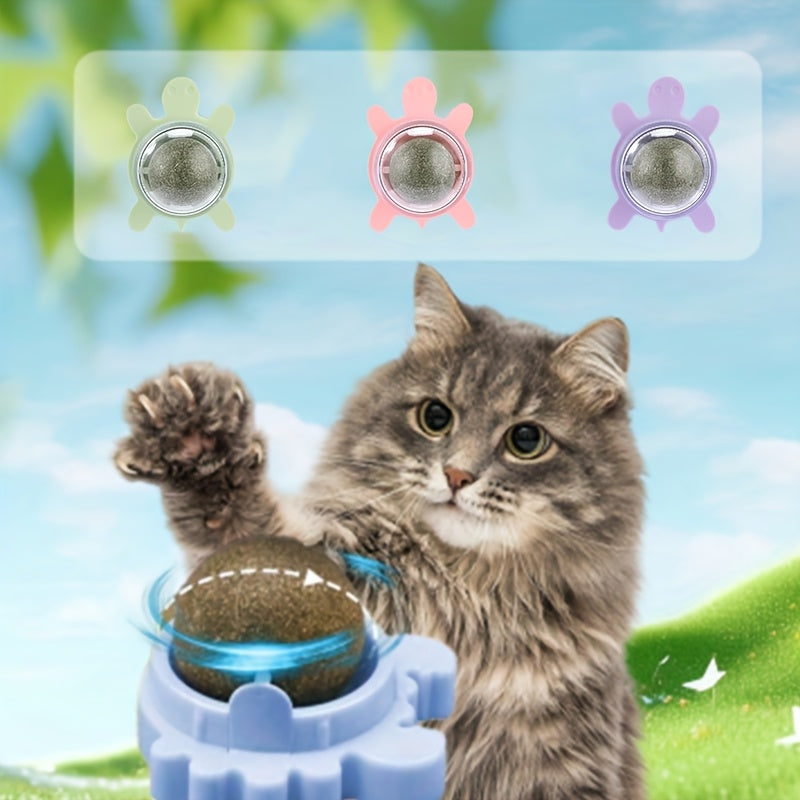 Cat Toy with 3pcs, Natural Rattan Balls 3pcs Interactive Chew - 3PCS Turtle Shaped option