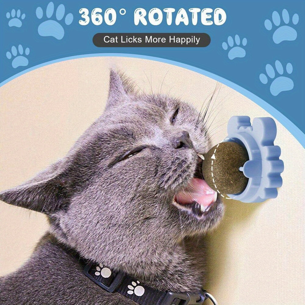 Cat Toy with 3pcs, Natural Rattan Balls 3pcs Interactive Chew - product gallery image 2