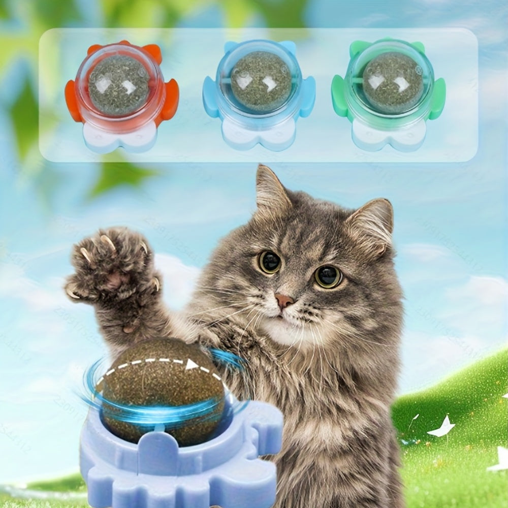Cat Toy with 3pcs, Natural Rattan Balls 3pcs Interactive Chew - product gallery image 6