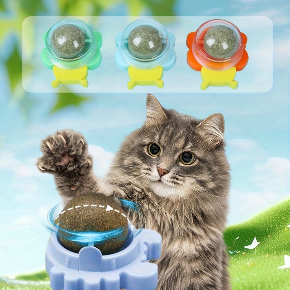Cat Toy with 3pcs, Natural Rattan Balls 3pcs Interactive Chew - product gallery image 8