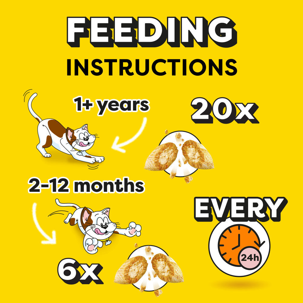 Cat Treats & Snack with 350g, 1.4kg, Cheese, Dreamies Cheese Mega Tubs (1.4kg) Dual - product gallery image 6