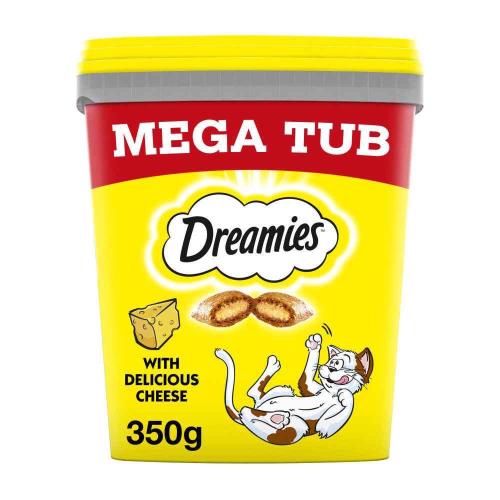 Cat Treats & Snack with 350g, 1.4kg, Cheese, Dreamies Cheese Mega Tubs (1.4kg) Dual - product gallery image 8