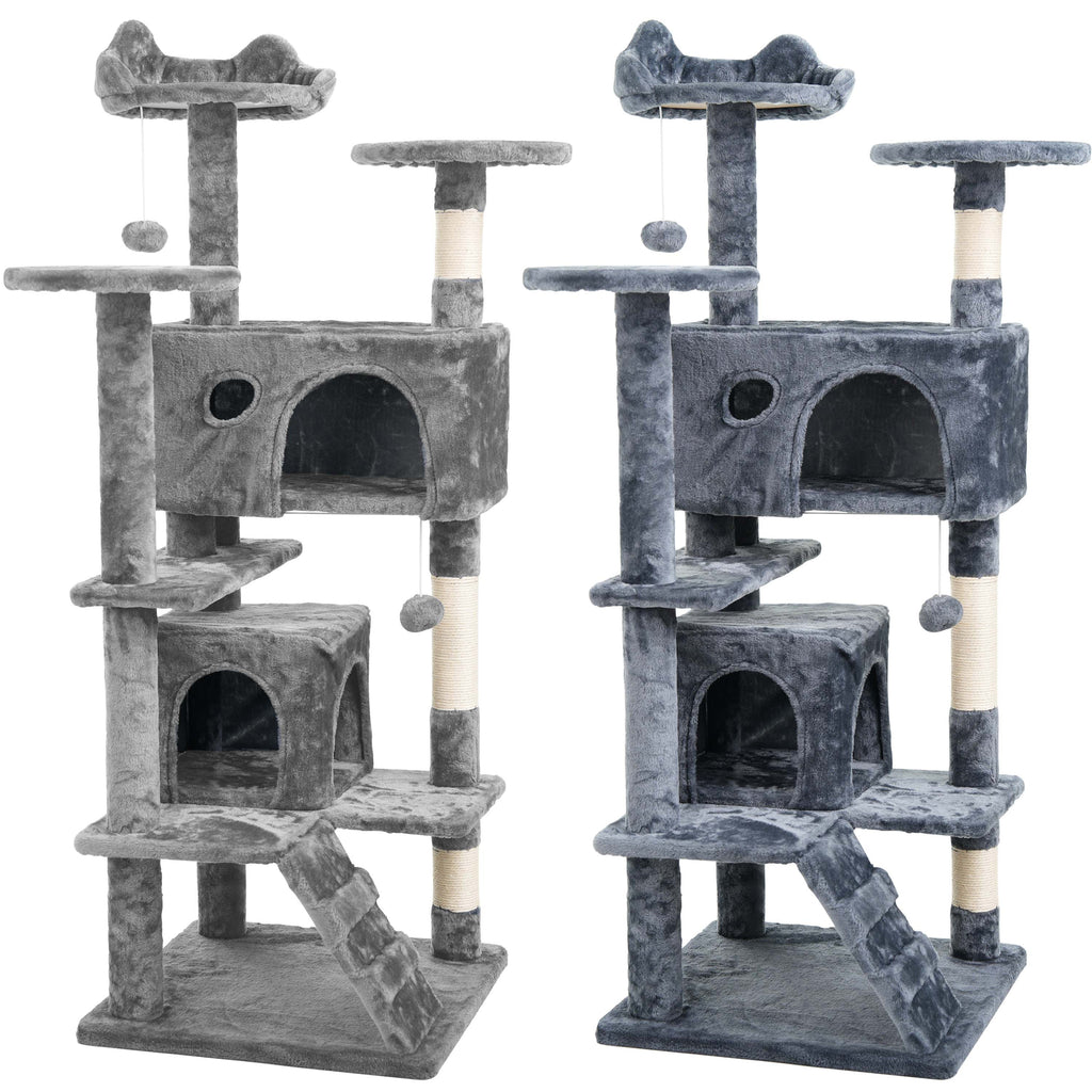 Cat Tree with 138 cm Tower Multi-Level Cats Activity Centre - product gallery image 10