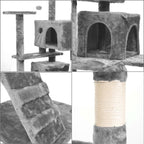 Cat Tree with 138 cm Tower Multi-Level Cats Activity Centre - product gallery image 14