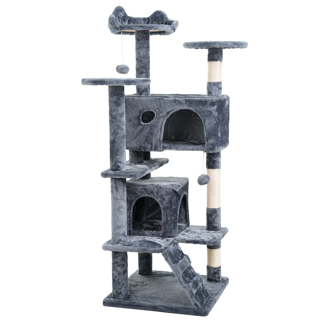 Cat Tree with 138 cm Tower Multi-Level Cats Activity Centre - product gallery image 2
