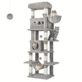 Cat Tree with 170cm, Indoor Cats, Large Tall Tower, Multi-Level - Light Gray option