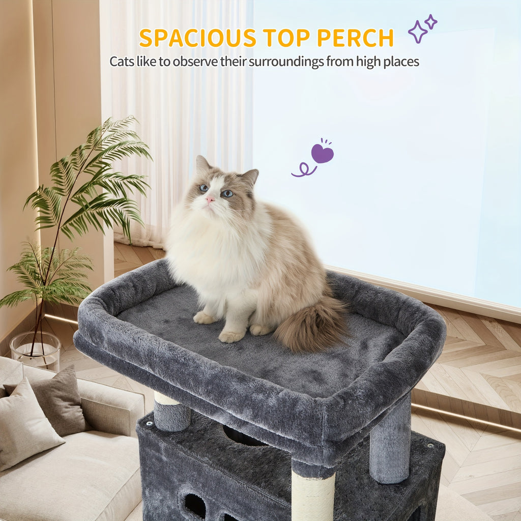Cat Tree with 170cm, Large Tower Maine Multi-Storey Scratching Post - product gallery image 5