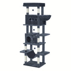 Cat Tree with 210 Cm Large Scratching Post, Tower Maine - product gallery image 5