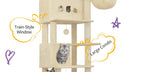 Cat Tree with 210cm, Indoor Cats, Large Tall Tower, Multi-Level - product gallery image 15