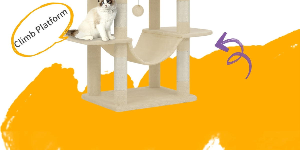 Cat Tree with 210cm, Indoor Cats, Large Tall Tower, Multi-Level - product gallery image 16