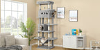 Cat Tree with 210cm, Indoor Cats, Large Tall Tower, Multi-Level - product gallery image 18