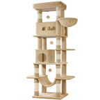 Cat Tree with 210cm, Indoor Cats, Large Tall Tower, Multi-Level - product gallery image 3
