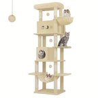 Cat Tree with 210cm, Indoor Cats, Large Tall Tower, Multi-Level - product gallery image 5