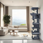 Cat Tree with 210cm, Indoor Cats, Large Tall Tower, Multi-Level - product gallery image 6