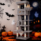 Cat Tree with 210cm, Indoor Cats, Large Tall Tower, Multi-Level