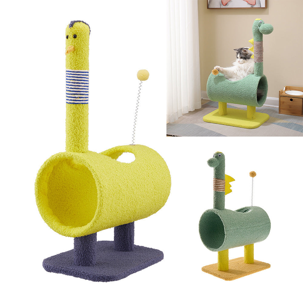 Cat Tree with 33.5*24*65CM, Scratching Post, Hammock, Condo Perch - product gallery image 10