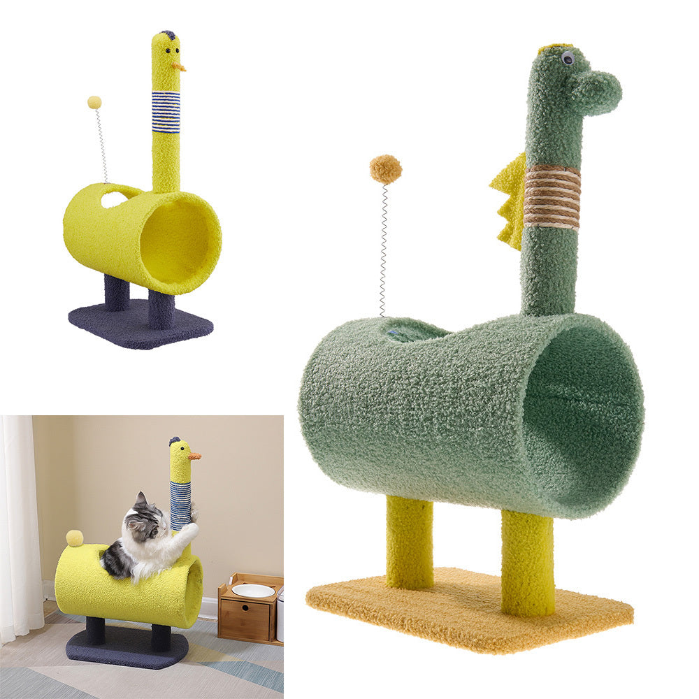 Cat Tree with 33.5*24*65CM, Scratching Post, Hammock, Condo Perch - product gallery image 11