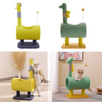 Cat Tree with 33.5*24*65CM, Scratching Post, Hammock, Condo Perch