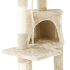 Cat Tree with 40cm, 74in, 1pc, Cream Colour for pet care at home - product gallery image 7