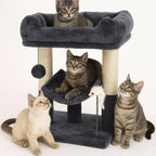 Cat Tree with 50cm, 1, Grey Tower Sisal Scratching Posts, Cosy - product gallery image 5