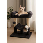 Cat Tree with 50cm, 1, Grey Tower Sisal Scratching Posts, Cosy - product gallery image 6