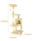 Cat Tree with Cream Colour, Luxurious Beige Super Large Four Stories - product gallery image 2